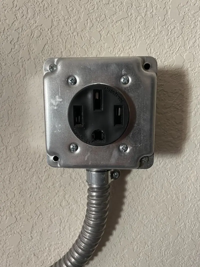 NEMA 14-50 outlet installed for Smart Home Electrical in Glen Carbon